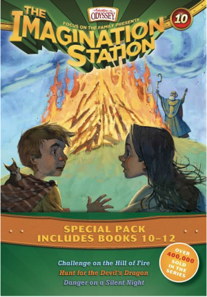 Imagination Station Books 3-Pack, Books 10 - 12: Challenge on the Hill of Fire / Hunt for the Devil's Dragon / Danger on a Silent Night (AIO Imagination Station Books)